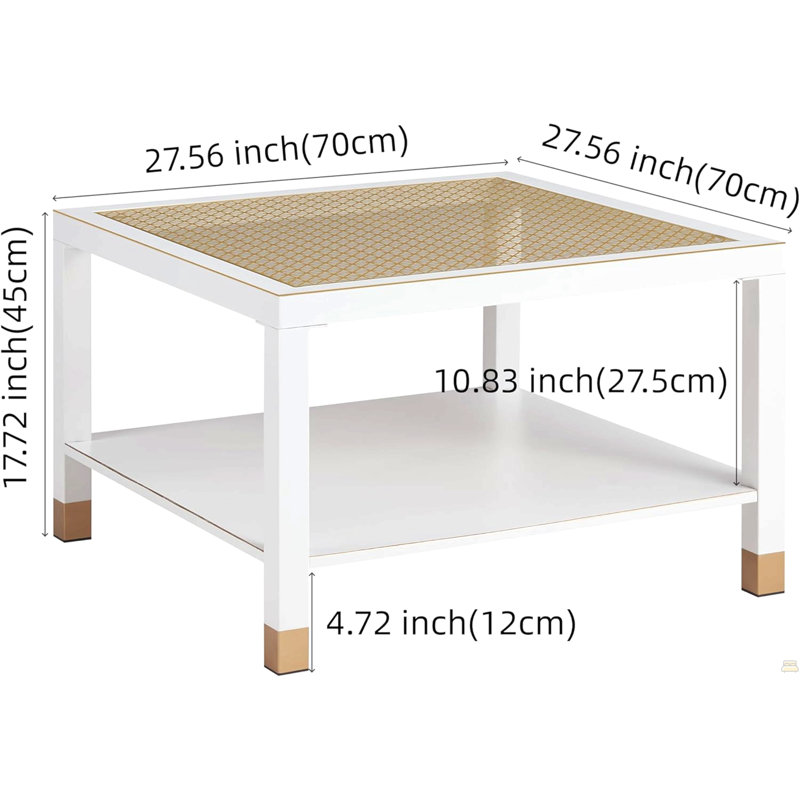 Table basse carrée