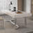 Modern and simple white rock plate desk with drawers