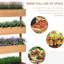Pot à fleurs vertical à 4 niveaux - Boîte en bois pour légumes d'extérieur Orange réglable, légumes en bois respirant