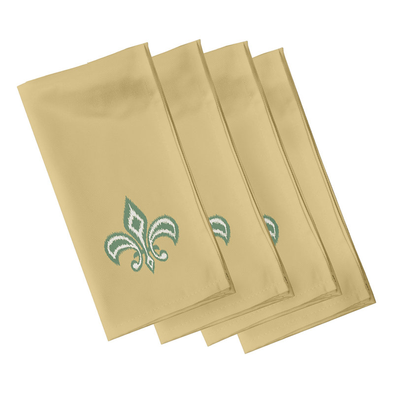 Cito Fleur de Lis Napkins, Yellow
