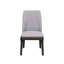 Ensemble de 2 chaises d'appoint en lin gris clair et chêne gris