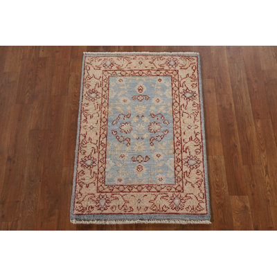 Tapis bleu clair Oushak