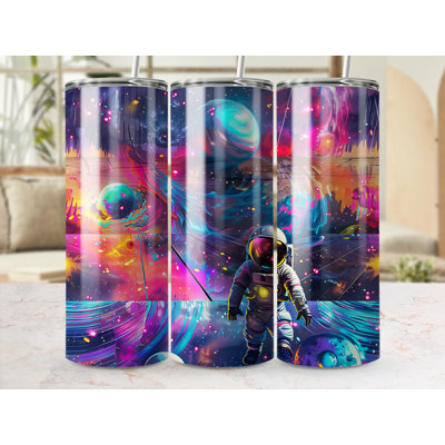 Choose Handmade Tumblers 591 mL Vacuum Insulated Stainless Steel (18/8) Travel Tumbler with Straw