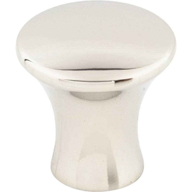 Oculus Round Knob, Polished Nickel, 7/8" Knob Diameter