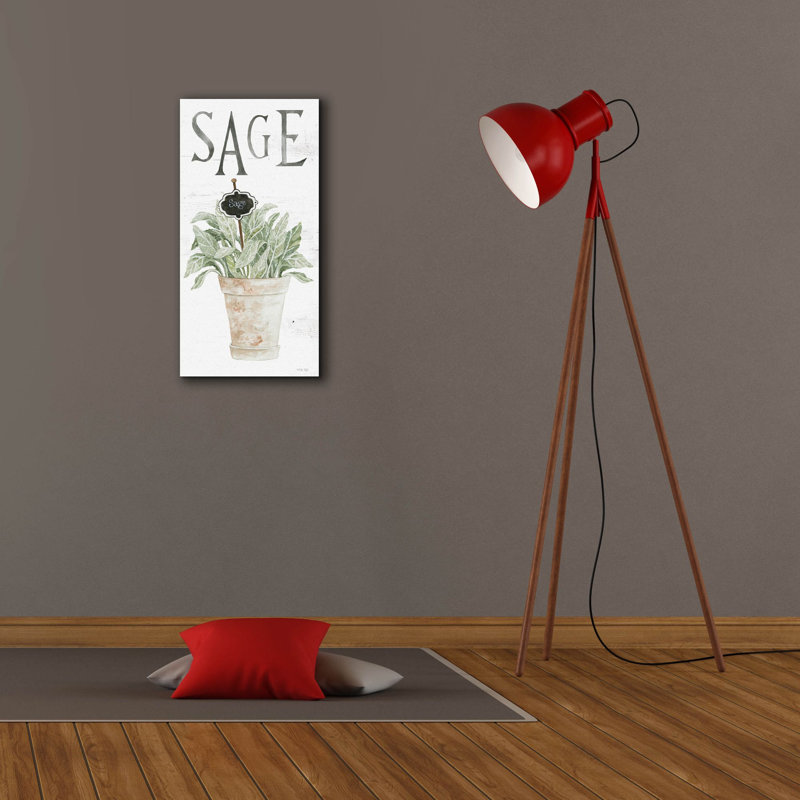 «Sage» par Cindy Jacobs, art mural sur toile, H 24 po x l 12 po x P 0,75 po