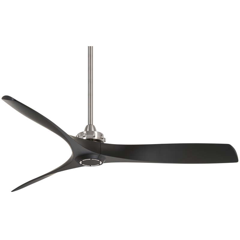 60" Aviation 3 - Blade Standard Ceiling Fan with Remote Control, Coal