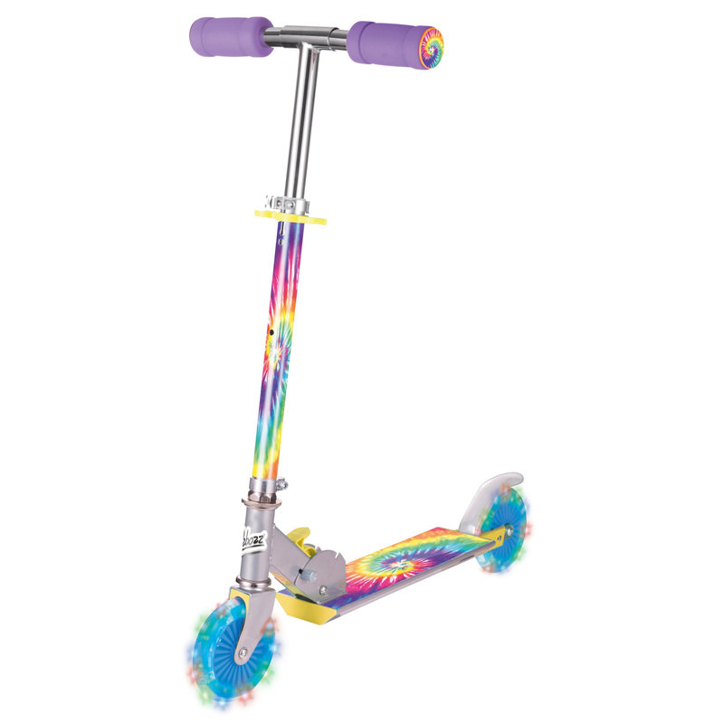 Scooter Tie Dye avec roues clignotantes