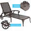 Chaise longue en aluminium coulé 1Pcs