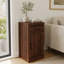 Armoire de bar modulaire avec rangement en bois de noyer pour salle à manger