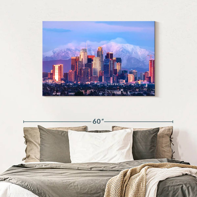 Los Angeles Majestic Skyline, 30" H x 45" W