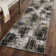Abstract Yellow/Black/Gray Area Rug