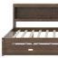 Lit de jour avec tablettes de rangement, USB, DEL et lit gigogne-1855126636