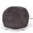 Modern 5 Foot Faux Fur Cozy Bean Bag, Brown/Beige