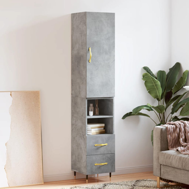 Molines 34.5cm Sideboard, Stone Grey