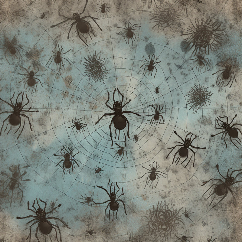 Spider Insect Blue Comforter, King Comforter