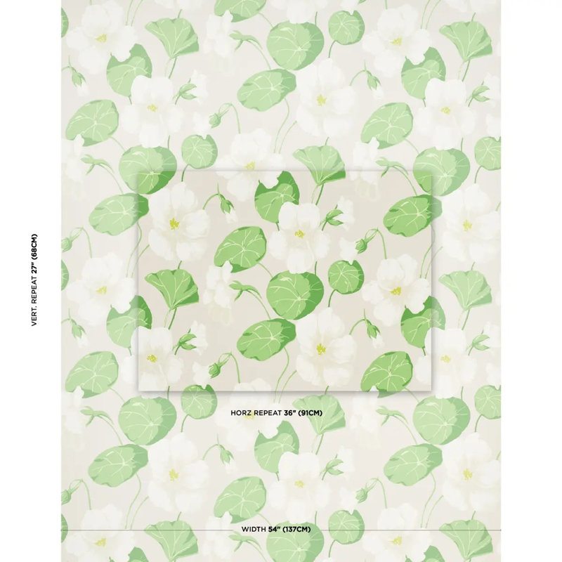 Nasturtium Wallpaper, Stone
