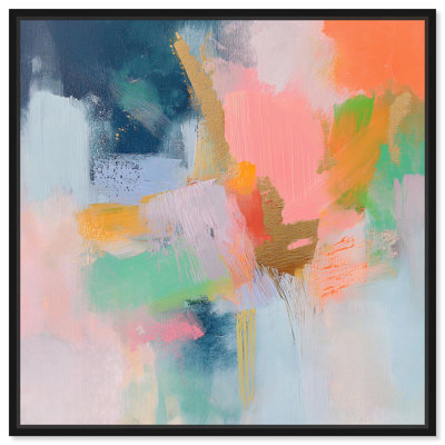 Fusion of Shades III Canvas Spring Abstracts by 