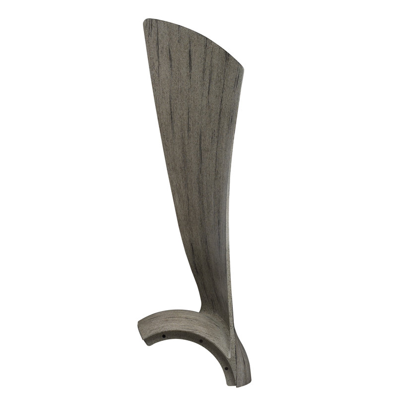 Wrap Custom 48 inch Indoor/Outdoor Ceiling Fan Blade Set of 3 - Weathered Wood, Weathered Wood, 3.54" H x 23.98" W x 7.39" D