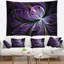 Tapisserie floral scintillant mauve-28487029