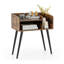 Table de chevet moderne Mid-Century avec tablettes ouvertes-625848012