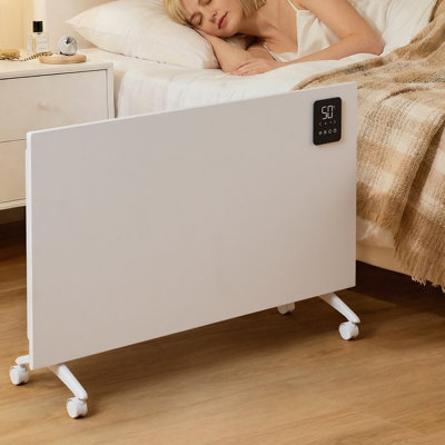 Living And Home 2000 Watt 6824 BTU Electric Panel Space Heater with Adjustable Thermostat and with Digital Display