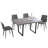 Malaia 5-piece rectangular dining table set with 4 matching chairs for dining room, kitchen and rooms-374024547