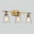 3-Light Antique Gold  Vanity Light With Seeded Glass Shade-979724376-979724383