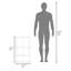 Armoire à pharmacie blanche pour salle de bain - Une porte avec 2 tablettes de rangement internes et 1 tablette ouverte à accès rapide-957153638