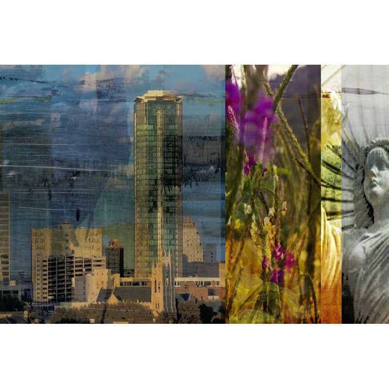 Fort Worth Collage II by Sisa Jasper - Wrapped Canvas Print, 30cm H x 46cm W x 3.8cm D