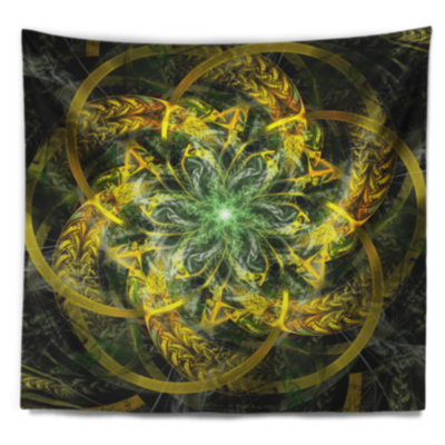 Tapisserie fleur abstraite