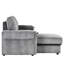 Canapé-lit confortable avec rangement et porte-gobelet confortable - canapé gris pour la maison-727327568