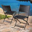 Chaise pliante en fer brun multi Pe et fer pour piscine, limite de poids de 230 lb, largeur de 22,1 pouces, hauteur de la piscine de 32,9