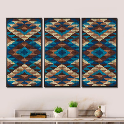 Geometric Tribal Pattern Art Reusable Stencil For Painting On Fabric, Canvas, Wood, Clay, Walls, Furniture, DIY, Aztec