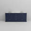 Ensemble de meuble-lavabo double 80 po X P 22 po D, dessus en marbre de Carrare et ensemble de robinet-1430347621