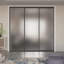 3 portes de placard coulissantes en verre givré, paravent-55388060-55388064