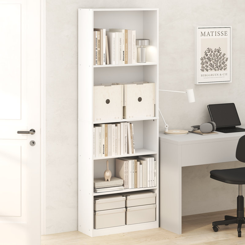 62.48cm W Manufactured Wood Shelving Unit, White