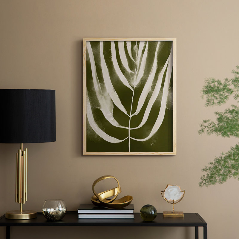 Organic Bloom III Framed Print - Solid Wood, Natural, 11" H x 9" W