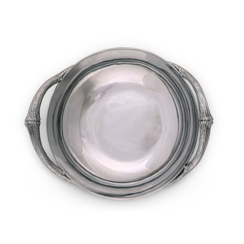 Arthur Court Designs Antler Aluminum Serving Bowl