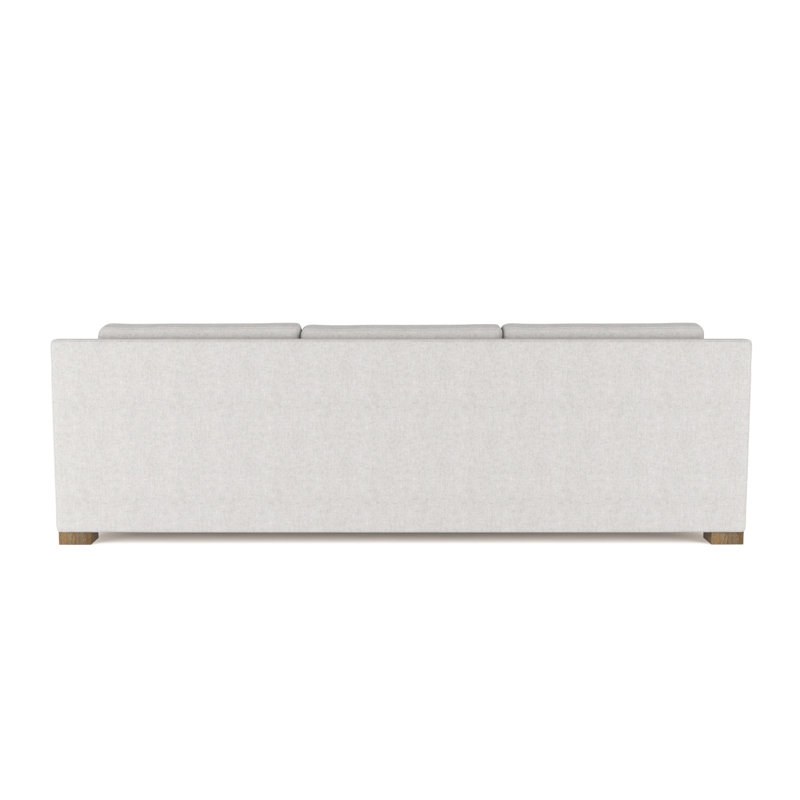 Mercer Track-Arm Sofa, 33.5" H x 108" W x 44" D, Plush Velvet Silver Streak, Weathered
