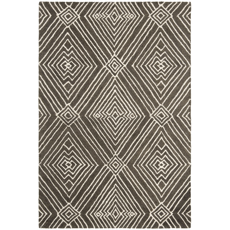 Watertown Rectangle Geometric Wool Hand Woven Area Rug, Rectangle 122 x 183 cm