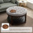 Farmhouse Upholstered Storage Tufted Ottoman with Free Tray-55520305