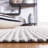 Marbella Hand Woven Wool With Cotton Cloth Backing Striped Rug-78162354