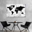 «World Map Silhouette World Map», reproduction sur toile-92517209