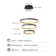 Stoudt 3 Rings Dimmable LED Tiered Chandelier
