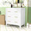 Meuble-lavabo autoportant avec lavabo en céramique et 3 tiroirs-1640883510