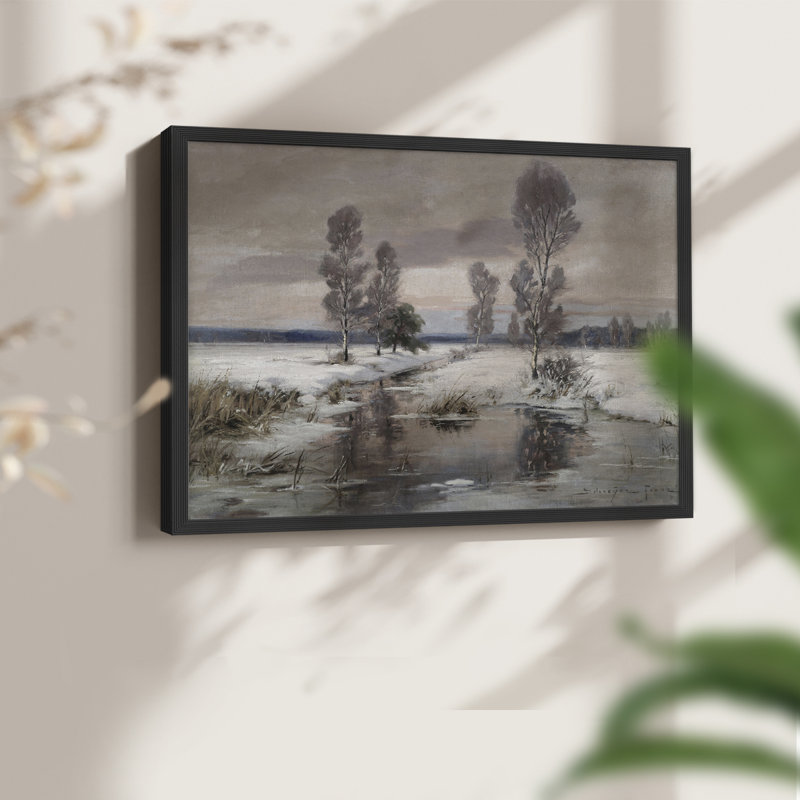 Paysages rétro-CECCXIX - reproduction encadrée, Noir, H 16 po x l 20 po
