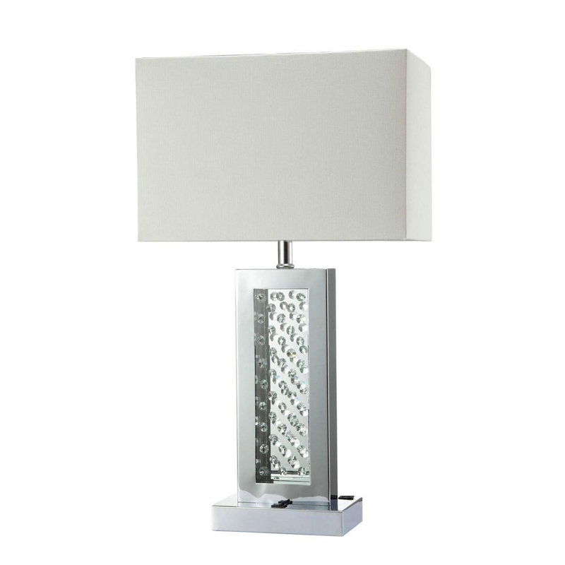 Lampe de table 27,25 ", Argent