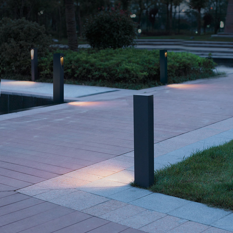 LED Bollard Light, 1x7W, 26" , Black