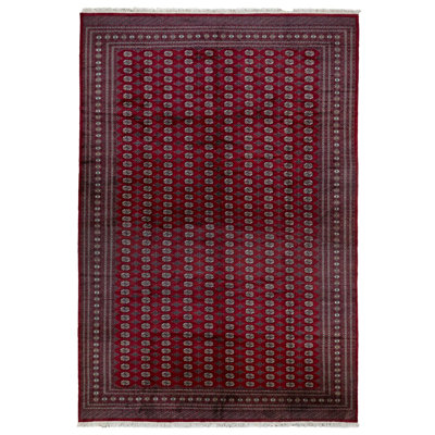 Turkmen Vintage One-of-a-Kind 11'11" X 18'2" Wool Area Rug Red