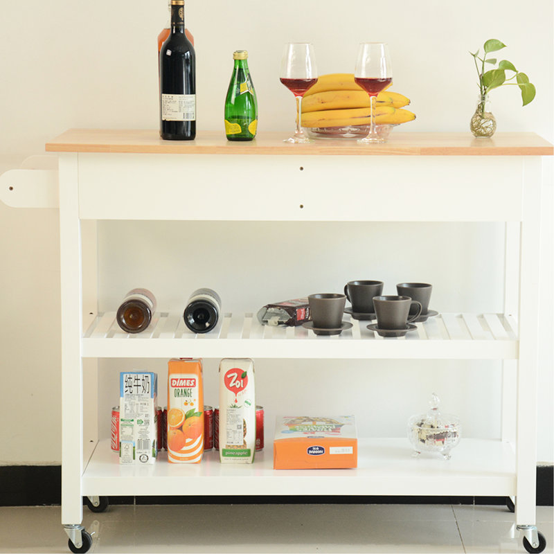 Chariot de cuisine, couleur et grand espace de rangement pratique